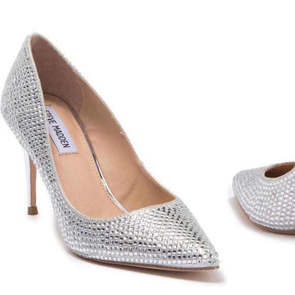 Silvery crystal pumps - Picture 1 of 5